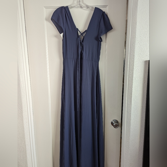 Slate blue Lulu's dress. Size sma. - Picture 3 of 4